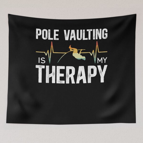 Item preview, Pole Vaulting Is My Therapy Pole Vaulter Pole Vault  designed and sold by scirarmav.