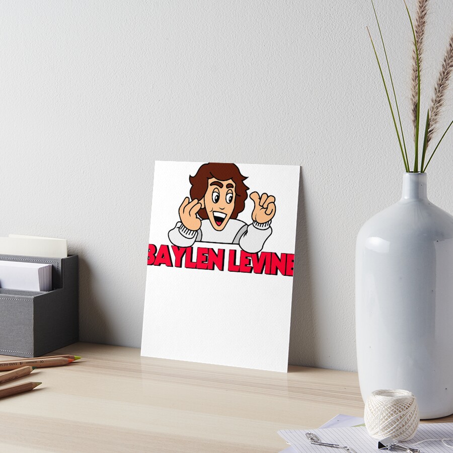 "Baylen Levine Cartoon" Art Board Print for Sale by Kiarabalmain