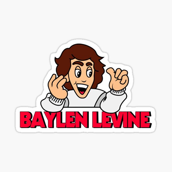 "Baylen Levine Cartoon" Sticker for Sale by Kiarabalmain Redbubble