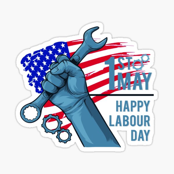 "Happy Labor Day, celebrate labor day 2022 shirt" Sticker for Sale by