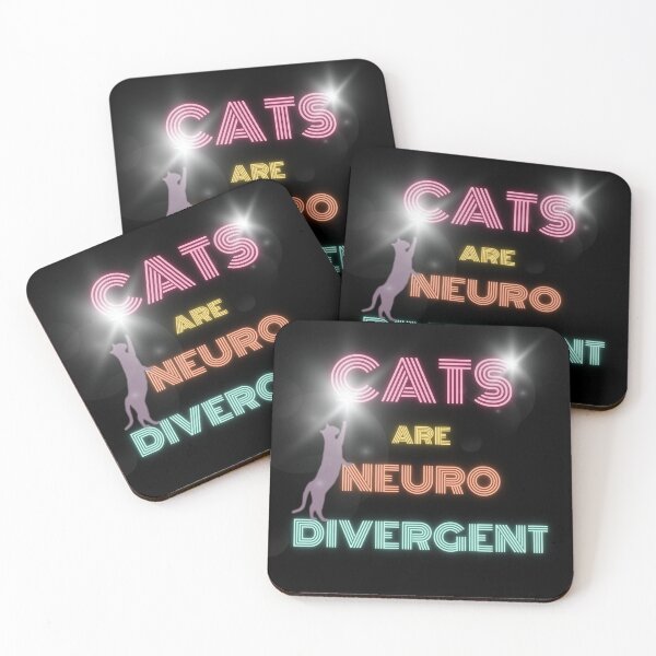 Item preview, Cats Are Neuro Divergent designed and sold by PittyReese.