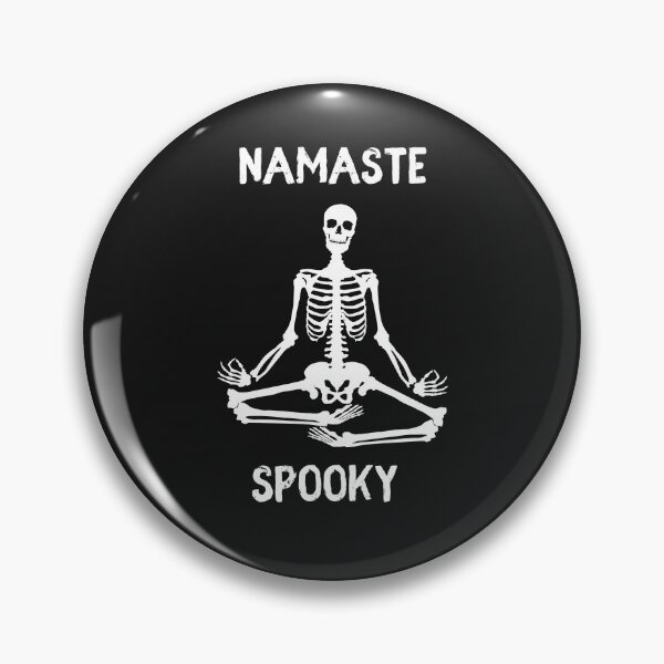 Item preview, Namaste Spooky Skeleton designed and sold by KLWBDesigns.