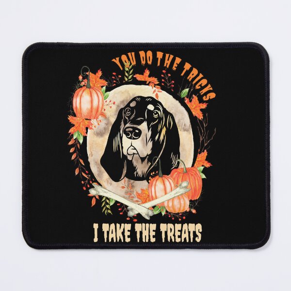 Item preview, Black and Tan Coonhound Dog Owner Halloween Pumpkin Humor Funny designed and sold by Cuddlythopia.