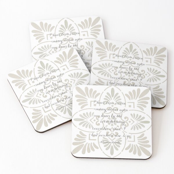 Item preview, To my Knees Inspirational Abraham Lincoln quote designed and sold by Melissa Renee.