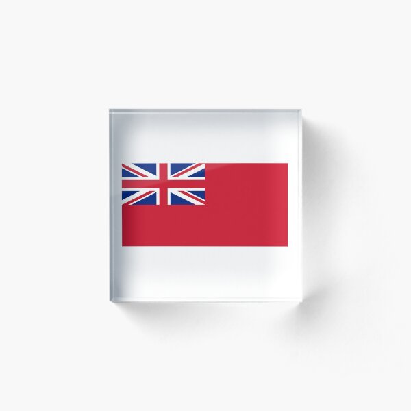 Red Ensign. NAVY, Merchant Navy, Flag, Red Duster, Royal Navy Flag. Acrylic Block
