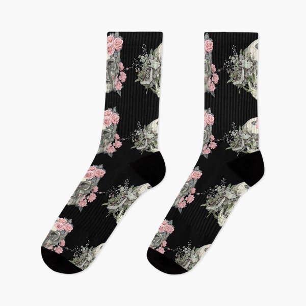 Item preview, Blooming Flowers Covering Skull designed and sold by ArtOfStars.