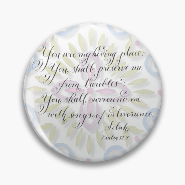 Item preview, Hiding Place calligraphy bible verse designed and sold by Melissa Renee.