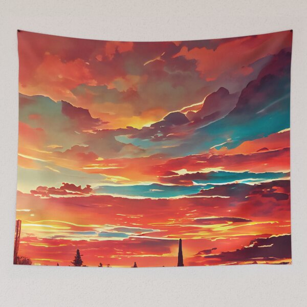 Item preview, Red & Blue Sky designed and sold by ART-SHAK.