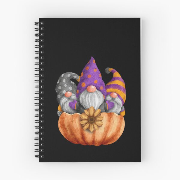 Item preview, 3 Cute Halloween Gnomes in a Pumpkin designed and sold by Trinket-Trickster.