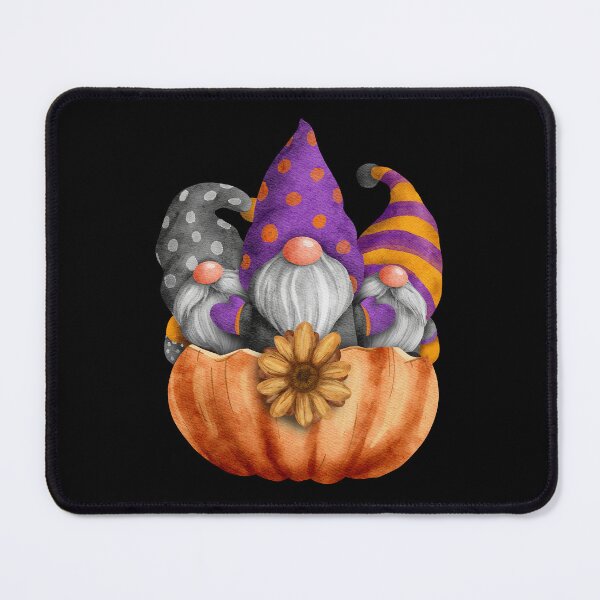 Item preview, 3 Cute Halloween Gnomes in a Pumpkin designed and sold by Trinket-Trickster.