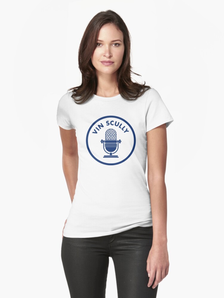 Women Raglan Shirts Original Vin Scully Microphone