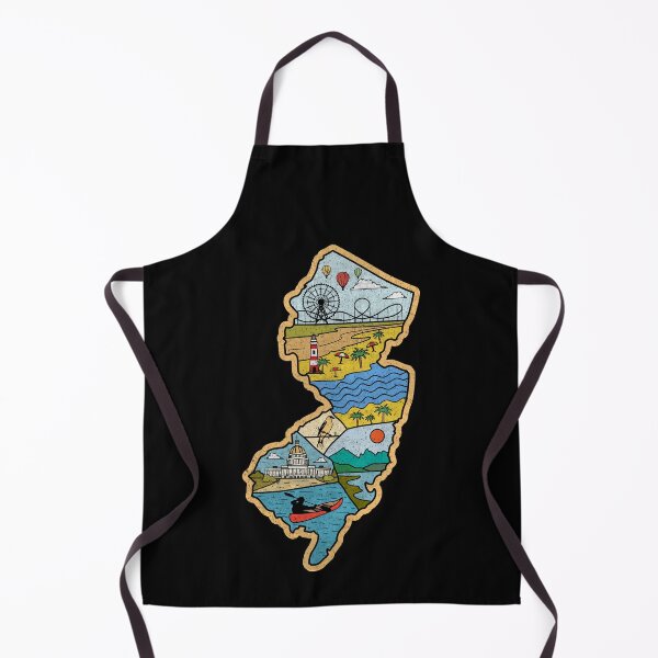 Item preview, Retro New Jersey Map - Atlantic City Cape May Ocean City Souvenir designed and sold by merchzy.
