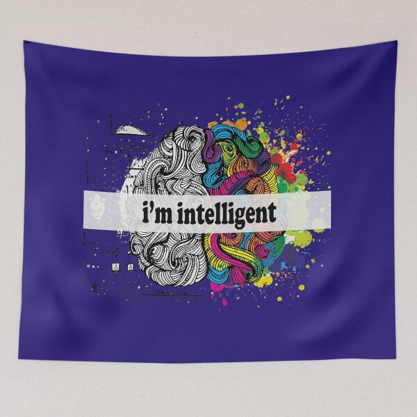 Item preview, i'm intelligent -unique design- brain designed and sold by karima-eldeeb.