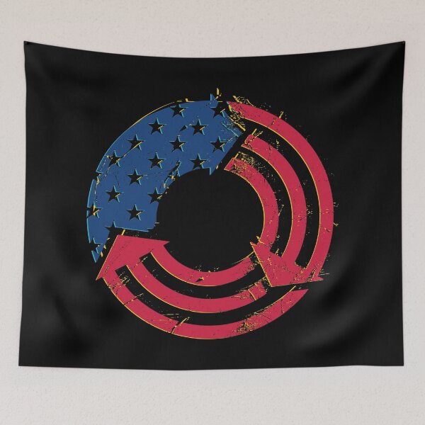 Item preview, UAS American flag Recycling designed and sold by etraveler.