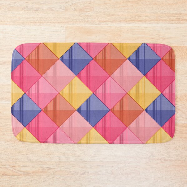 Item preview, Patchwork Squares Raspberry and Pink designed and sold by Blue-Banana.
