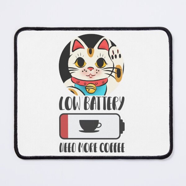 Item preview, Low Battery Cat designed and sold by TutuTees.