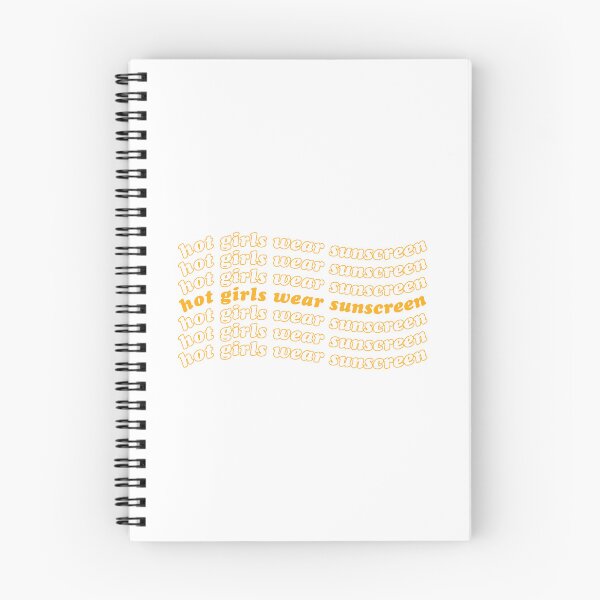 Item preview, Hot Girls Wear Sunscreen - Wavy Type - Yellow Version designed and sold by FEMSDesign.