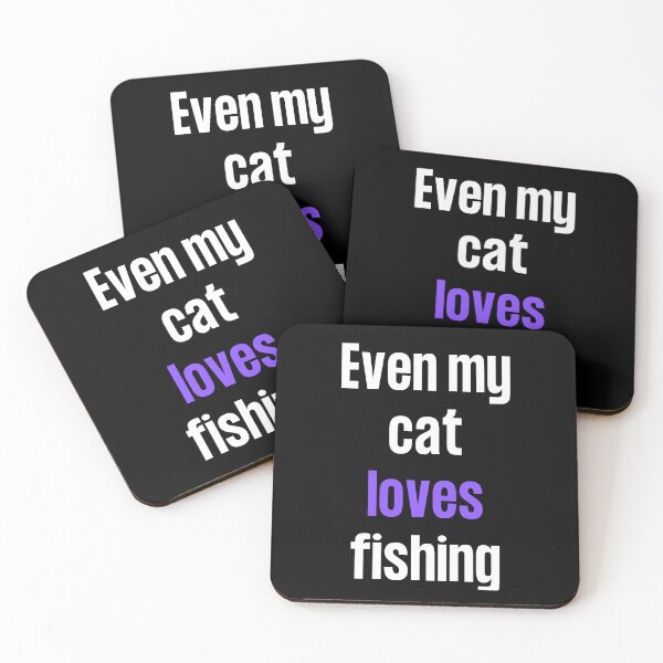 Item preview, Even my cat loves fishing designed and sold by TheGreenGoat.