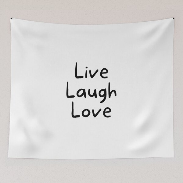 Aperçu de l'œuvre Live Laugh Love créée et vendue par Joy Poddar.