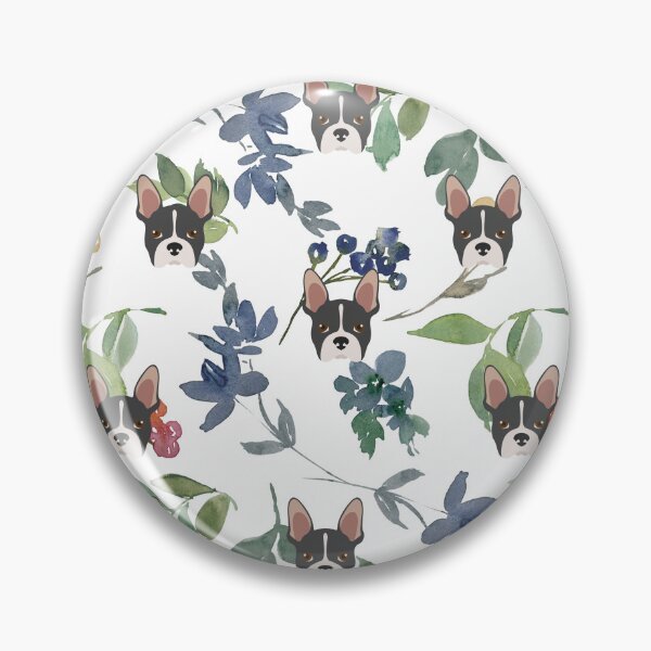 Item preview, Floral Frenchie.  designed and sold by Doggymadness.