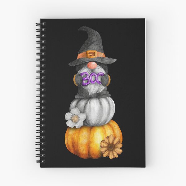 Item preview, BOO Cute Halloween Gnome on Top of Pumpkins designed and sold by Trinket-Trickster.