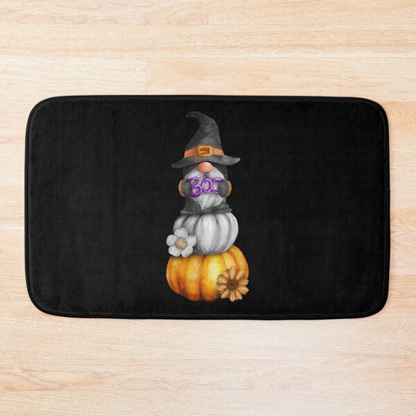 Item preview, BOO Cute Halloween Gnome on Top of Pumpkins designed and sold by Trinket-Trickster.