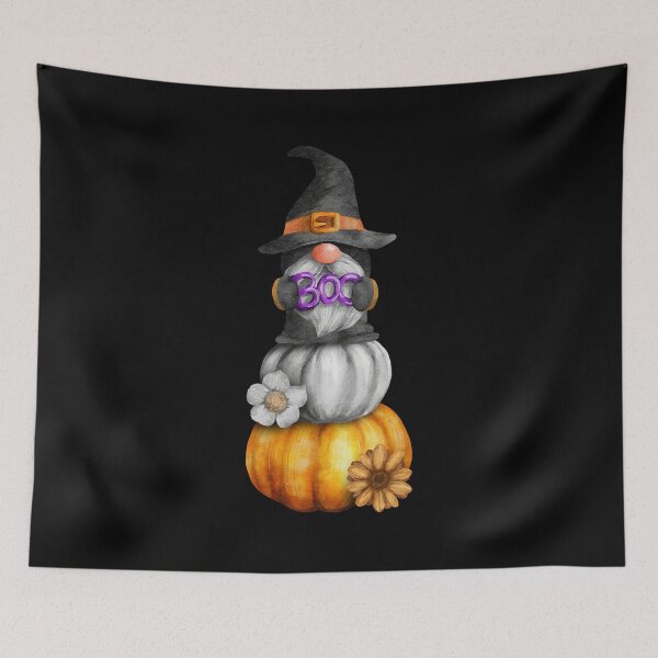 Item preview, BOO Cute Halloween Gnome on Top of Pumpkins designed and sold by Trinket-Trickster.