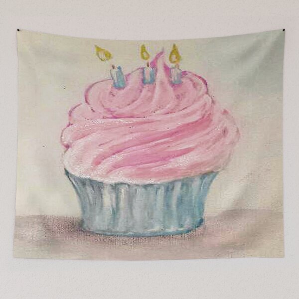Aperçu de l'œuvre Petit gâteau d'anniversaire créée et vendue par cbfineartstudio.
