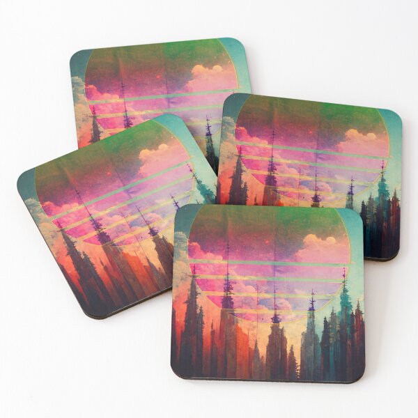 Item preview, Retrofuturistic Sunset designed and sold by Art Dila Studio.