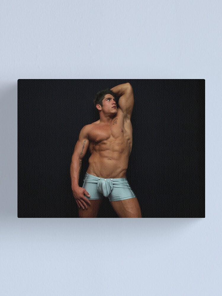 Alternate view of Elite Male Fitness Model - A001 Canvas Print