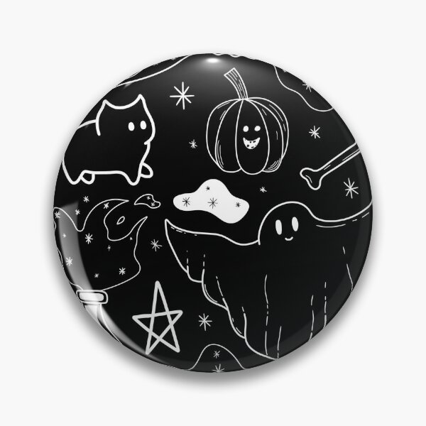 Item preview, witchy ink pattern halloween | doodle wallpaper | white designed and sold by Simplequeen.