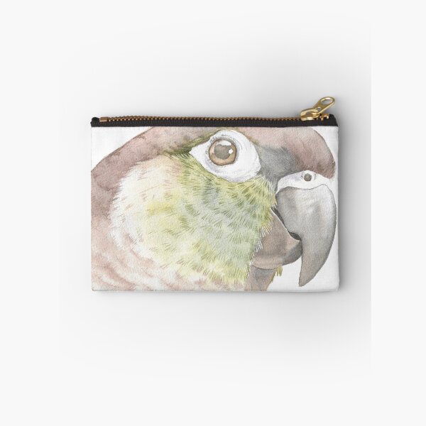 Item preview, Green-cheeked parakeet watercolor portrait bird parrot v2 designed and sold by L'Atelier Oranjade.