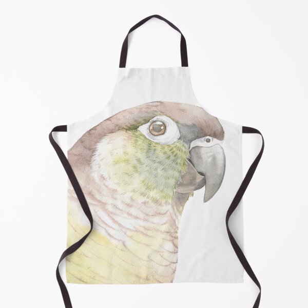 Item preview, Green-cheeked parakeet watercolor portrait bird parrot v2 designed and sold by L'Atelier Oranjade.