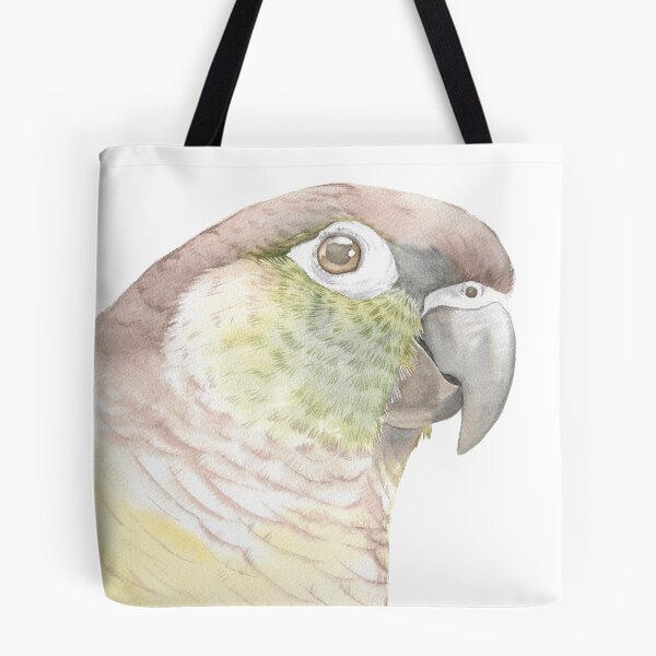 Item preview, Green-cheeked parakeet watercolor portrait bird parrot v2 designed and sold by L'Atelier Oranjade.
