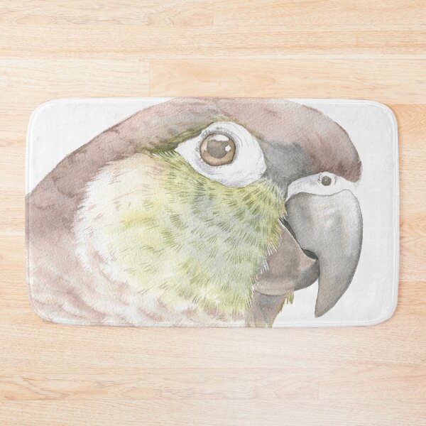 Item preview, Green-cheeked parakeet watercolor portrait bird parrot v2 designed and sold by L'Atelier Oranjade.