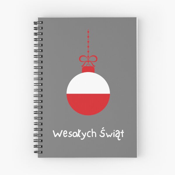 Artikelvorschau, Wesołych Świąt (Frohe Weihnachten auf Polnisch) Polnische Flagge Weihnachtsdekoration kartka świąteczna Polnische Weihnachten entworfen und verkauft von Pommallina.