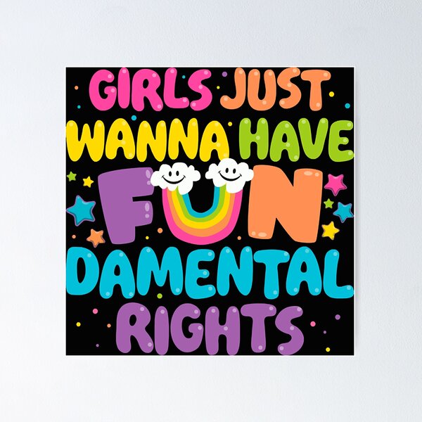 Item preview, Girls Just Wanna Have FUNdamental Rights T-Shirt designed and sold by SophieSimard.