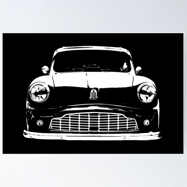 Aperçu de l'œuvre Standard Eight 1950 British Classic Car monobloc blanc créée et vendue par soitwouldseem.