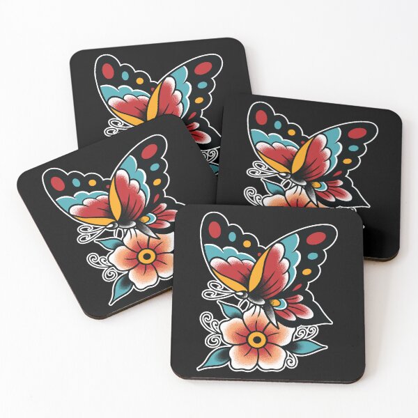 Item preview, Butterfly Traditional Tattoo  designed and sold by SevenRelics.