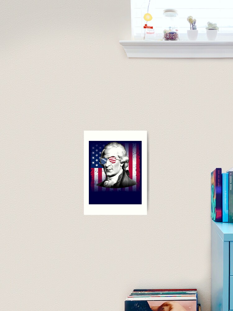 Thumbnail 2 von 3, Kunstdruck, Aaron Burr USA Flag Patriotic American Flag 4th of July Gear designt und verkauft von DynamicDesign.