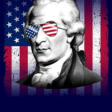 Imagen de la obra Aaron Burr USA Flag Patriotic American Flag 4th of July Gear de DynamicDesign