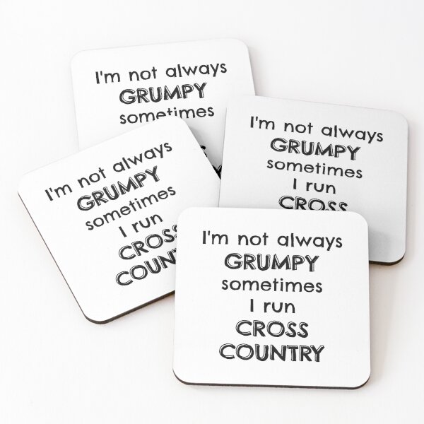 Item preview, I'm not always grumpy sometimes I run cross country designed and sold by TheGreenGoat.