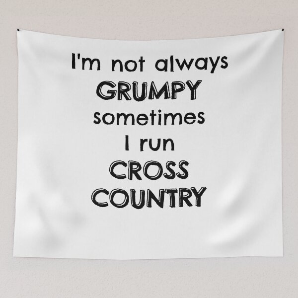 Item preview, I'm not always grumpy sometimes I run cross country designed and sold by TheGreenGoat.