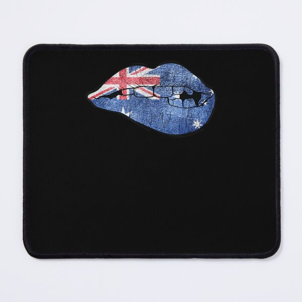 Item preview, Australia Mouth Biting Lips Flag  designed and sold by judyufmi.