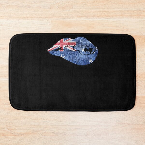 Item preview, Australia Mouth Biting Lips Flag  designed and sold by judyufmi.