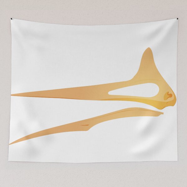 Item preview, Gold Quetzalcoatlus Skull (Gold Pterosaur Skull) designed and sold by prehistoricco.