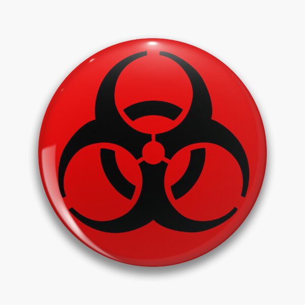 Item preview, Red Biohazard Sticker & Badges designed and sold by zimonzombie.