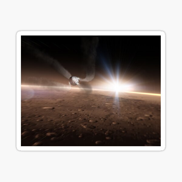 Item preview, SpaceX Red Dragon Descending To Mars designed and sold by lurchmerch.