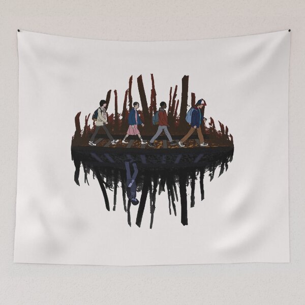 Item preview, Stranger Abbey Road - Upside Down Edition T-Shirt designed and sold by SophieSimard.