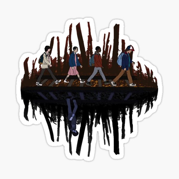 Item preview, Stranger Abbey Road - Upside Down Edition T-Shirt designed and sold by SophieSimard.